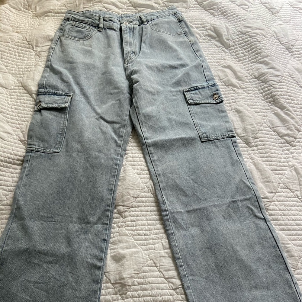 denim cargo pants